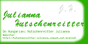 julianna hutschenreitter business card